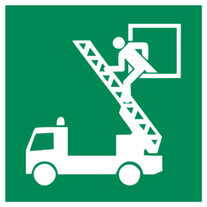 Rescue Window Sign (ISO 7010)