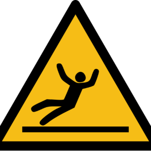 Segnale di pericolo di superficie scivolosa (ISO 7010)