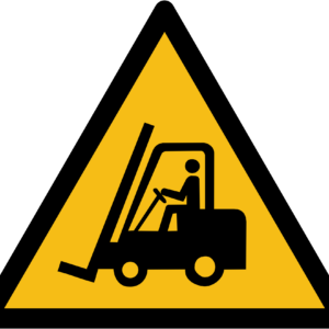 Forklift Truck and Other Industrial Vehicles Warning Sign (ISO 7010)